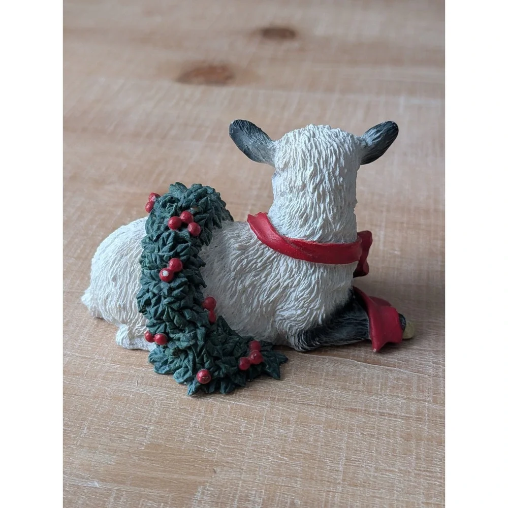 Vintage Silver Deer Christmas Animals Collection By Tom Rubel Lamb Ornament